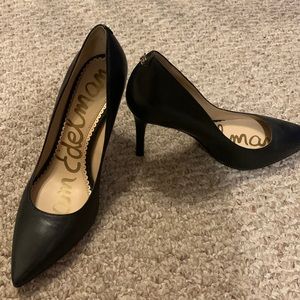 Sam Edelman Hazel Pump Black Leather US 6.5M